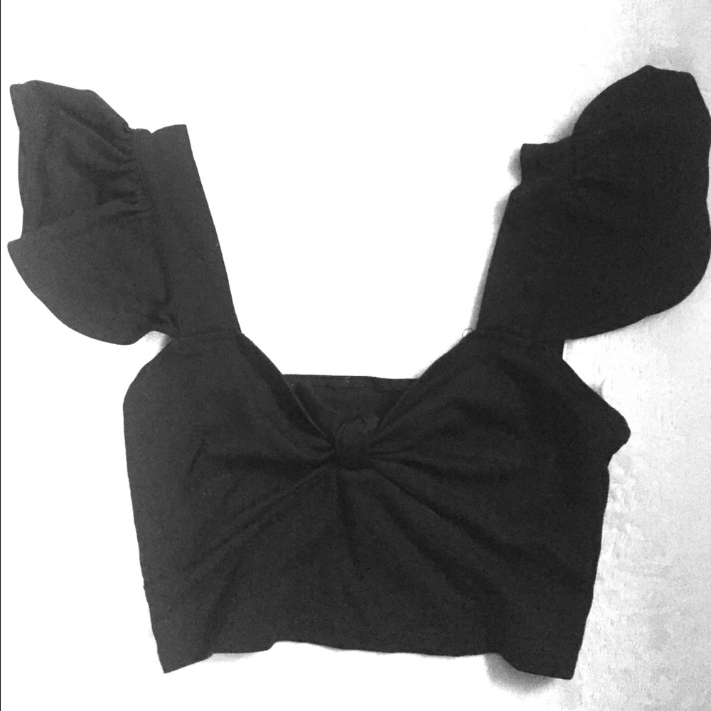 Black Bow Croptop